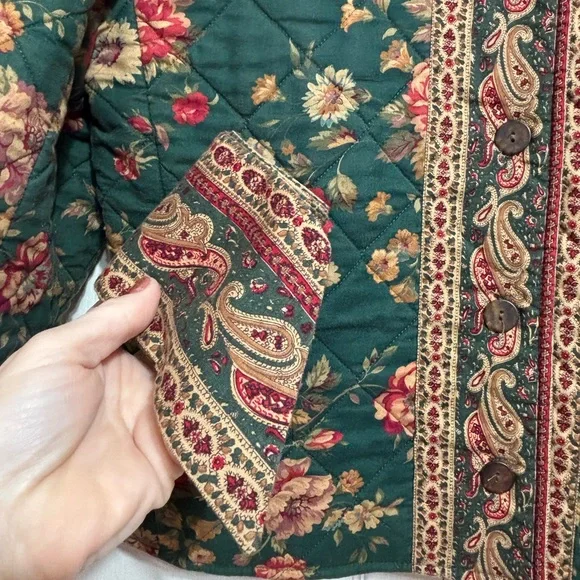 Vera Bradley Quilted Floral Boxy Jacket - Picture 5 of 9